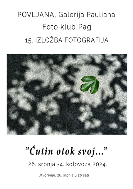 plakat ćutim otok 2024 Povljana